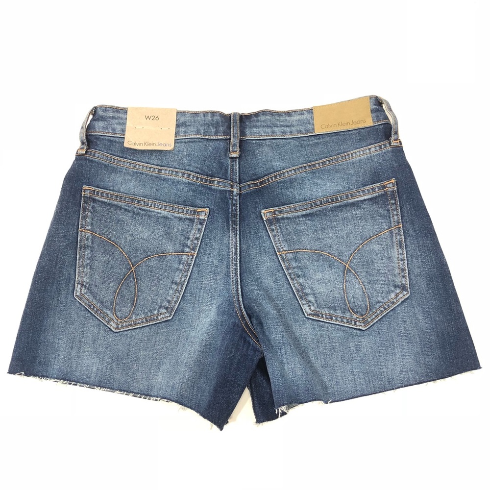 Calvin Klein Cutoff Denim Shorts Size 26